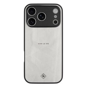 Casimoda iPhone 17 Pro Max glazen hardcase - Vive la vie
