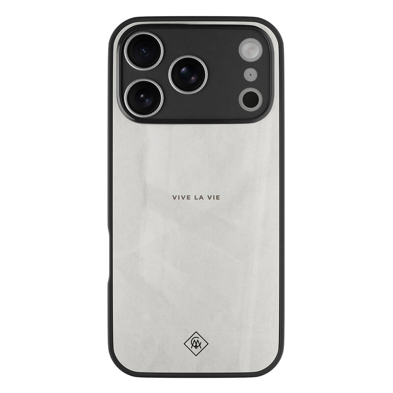 Casimoda iPhone 17 Pro Max glazen hardcase - Vive la vie