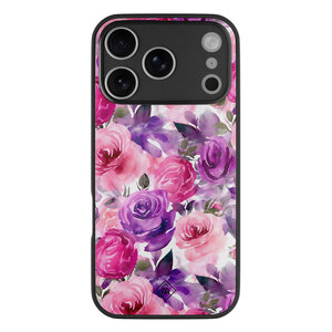 Casimoda iPhone 17 Pro Max glazen hardcase - Rosy blooms