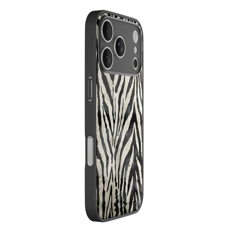 Casimoda iPhone 17 Pro Max glazen hardcase - Zebra