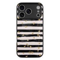 Casimoda iPhone 17 Pro Max glazen hardcase - Hart streepjes