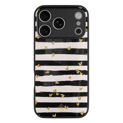 Casimoda iPhone 17 Pro Max glazen hardcase - Hart streepjes