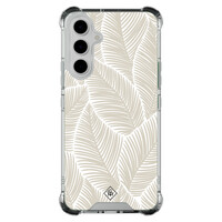 Casimoda Samsung Galaxy A54 shockproof hoesje - Palmy leaves beige