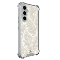 Casimoda Samsung Galaxy A54 shockproof hoesje - Palmy leaves beige