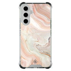Casimoda Samsung Galaxy A54 shockproof hoesje - Marmer waves