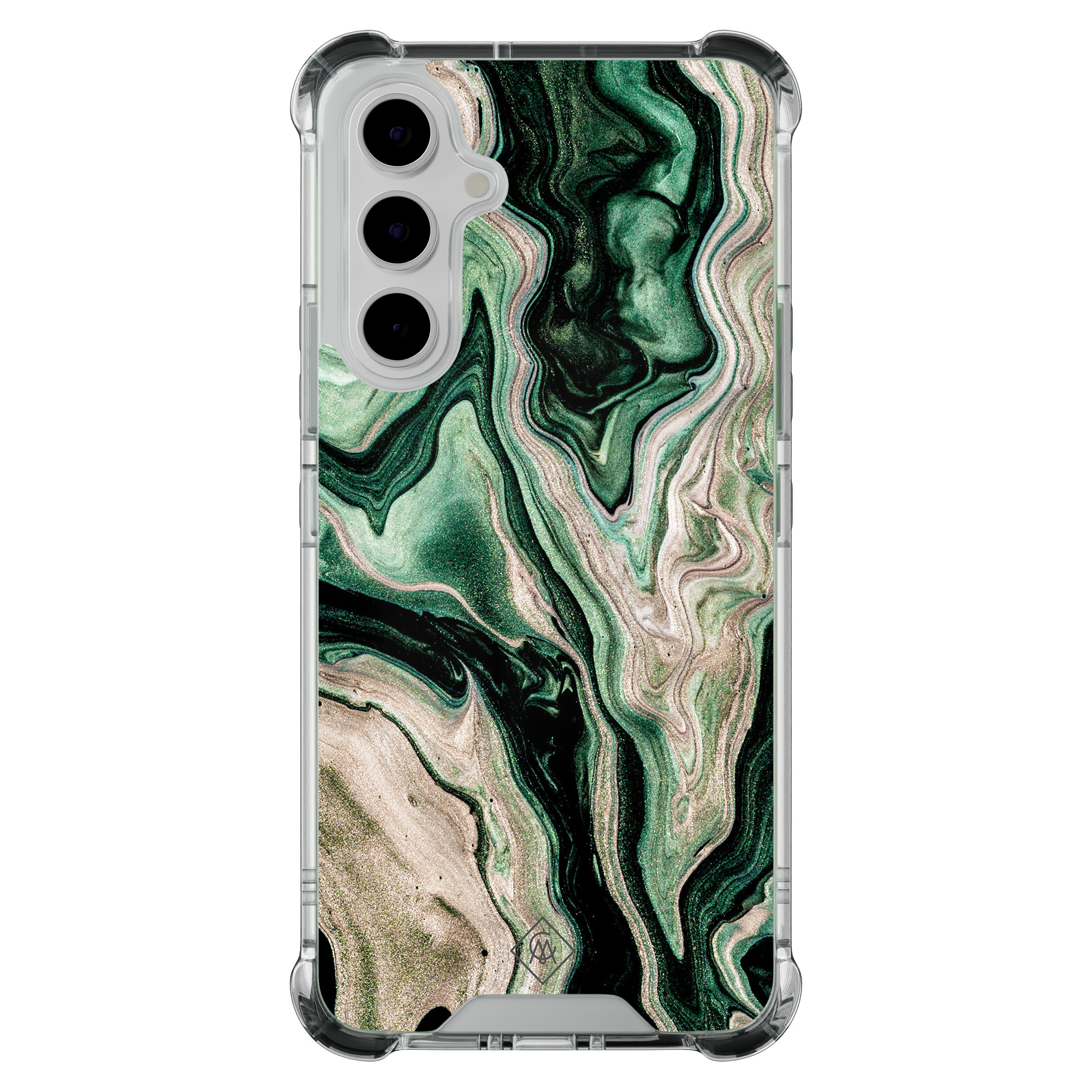 Samsung Galaxy A54 shockproof hoesje Green waves