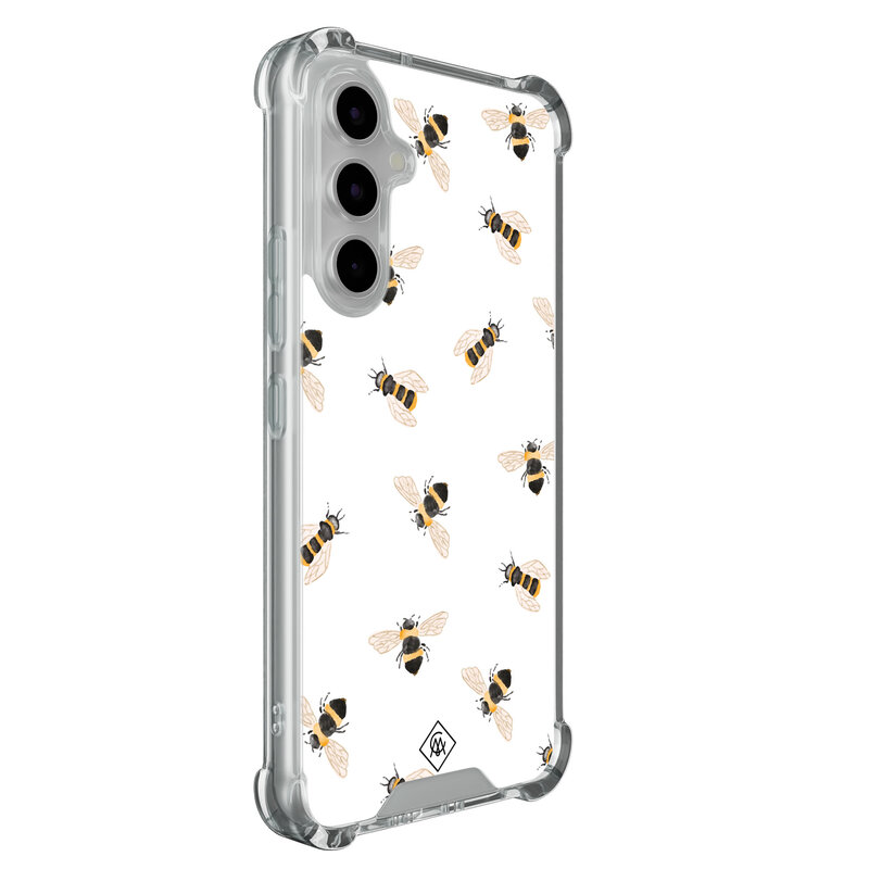 Casimoda Samsung Galaxy A54 shockproof hoesje - Bee happy