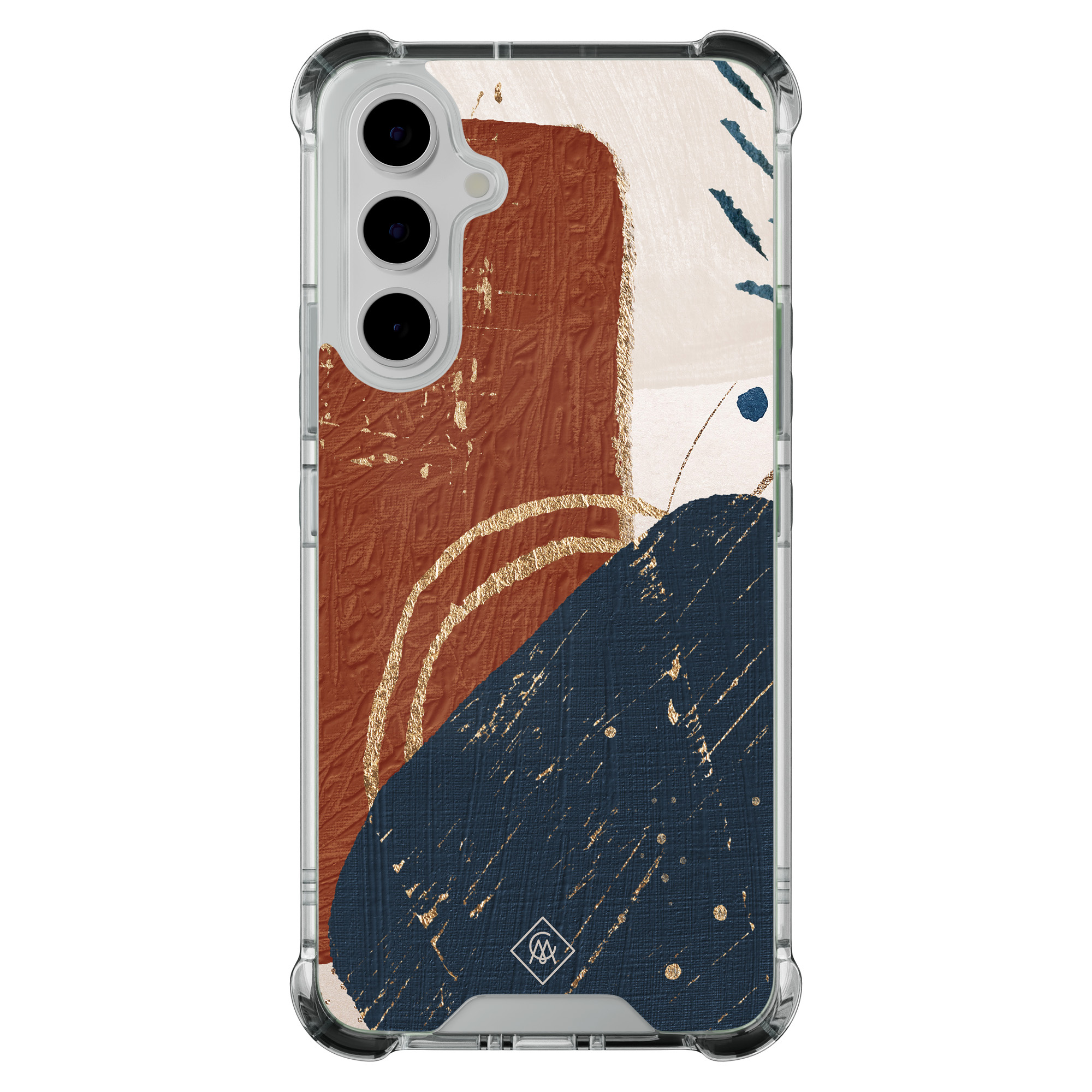 Samsung Galaxy A54 shockproof hoesje Abstract terracotta