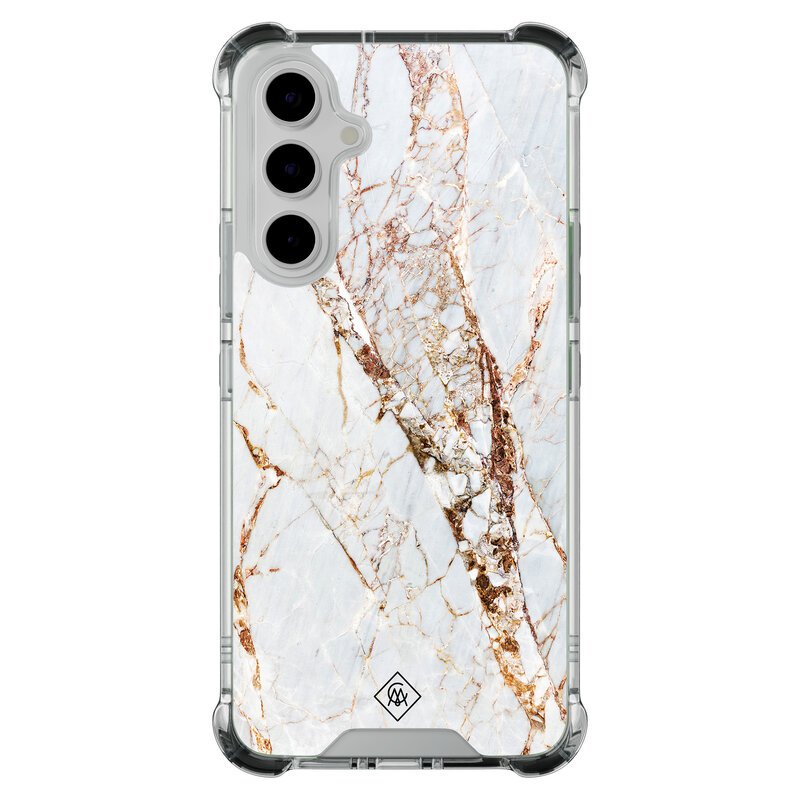 Casimoda Samsung Galaxy A54 shockproof hoesje - Marmer goud