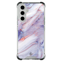 Casimoda Samsung Galaxy A54 shockproof hoesje - Marmer paars