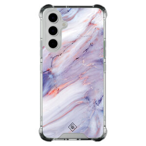 Casimoda Samsung Galaxy A54 shockproof hoesje - Marmer paars