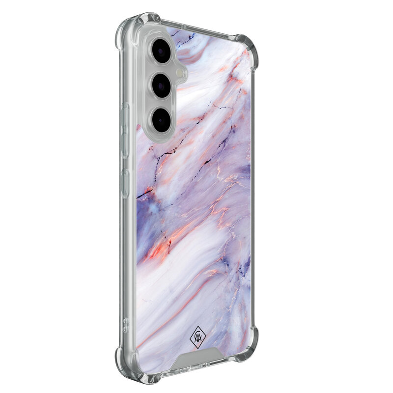 Casimoda Samsung Galaxy A54 shockproof hoesje - Marmer paars