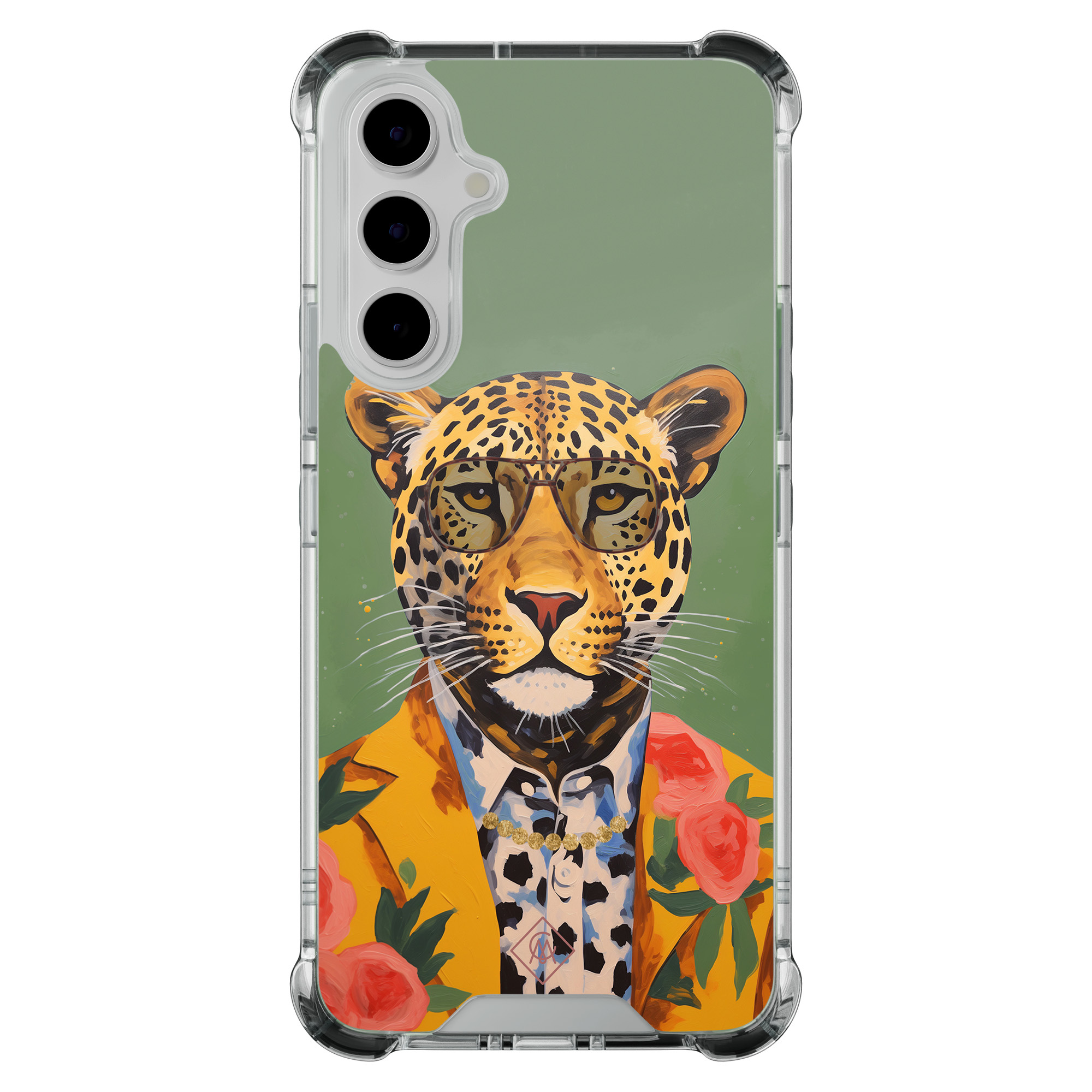 Samsung Galaxy A54 shockproof hoesje Luipaard hipster