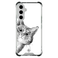 Casimoda Samsung Galaxy A54 shockproof hoesje - Kat kiekeboe