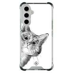 Casimoda Samsung Galaxy A54 shockproof hoesje - Kat kiekeboe