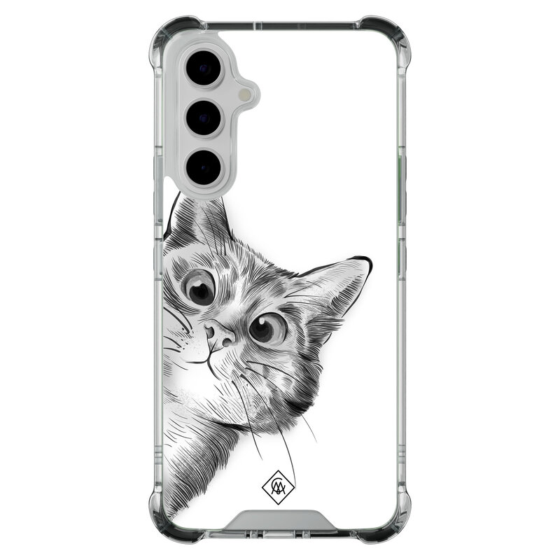 Casimoda Samsung Galaxy A54 shockproof hoesje - Kat kiekeboe