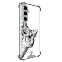 Casimoda Samsung Galaxy A54 shockproof hoesje - Kat kiekeboe