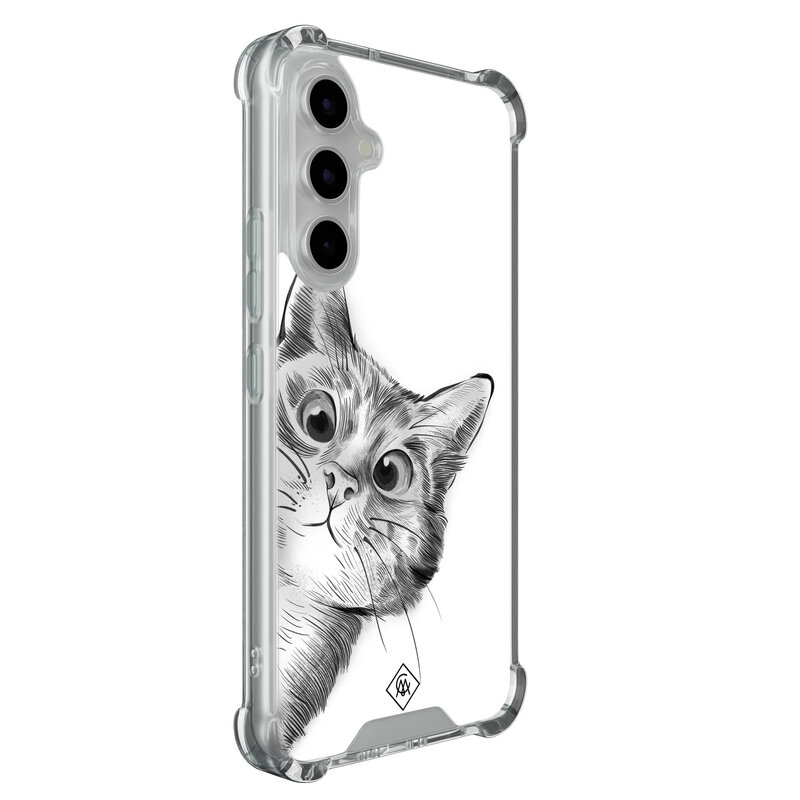 Casimoda Samsung Galaxy A54 shockproof hoesje - Kat kiekeboe