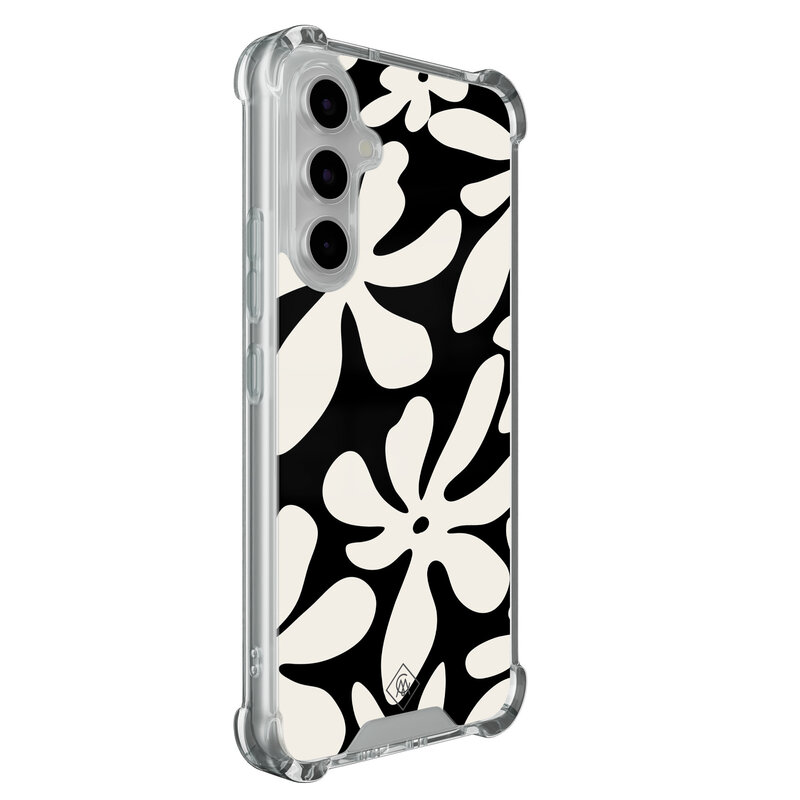 Casimoda Samsung Galaxy A54 shockproof hoesje - Noir bloom