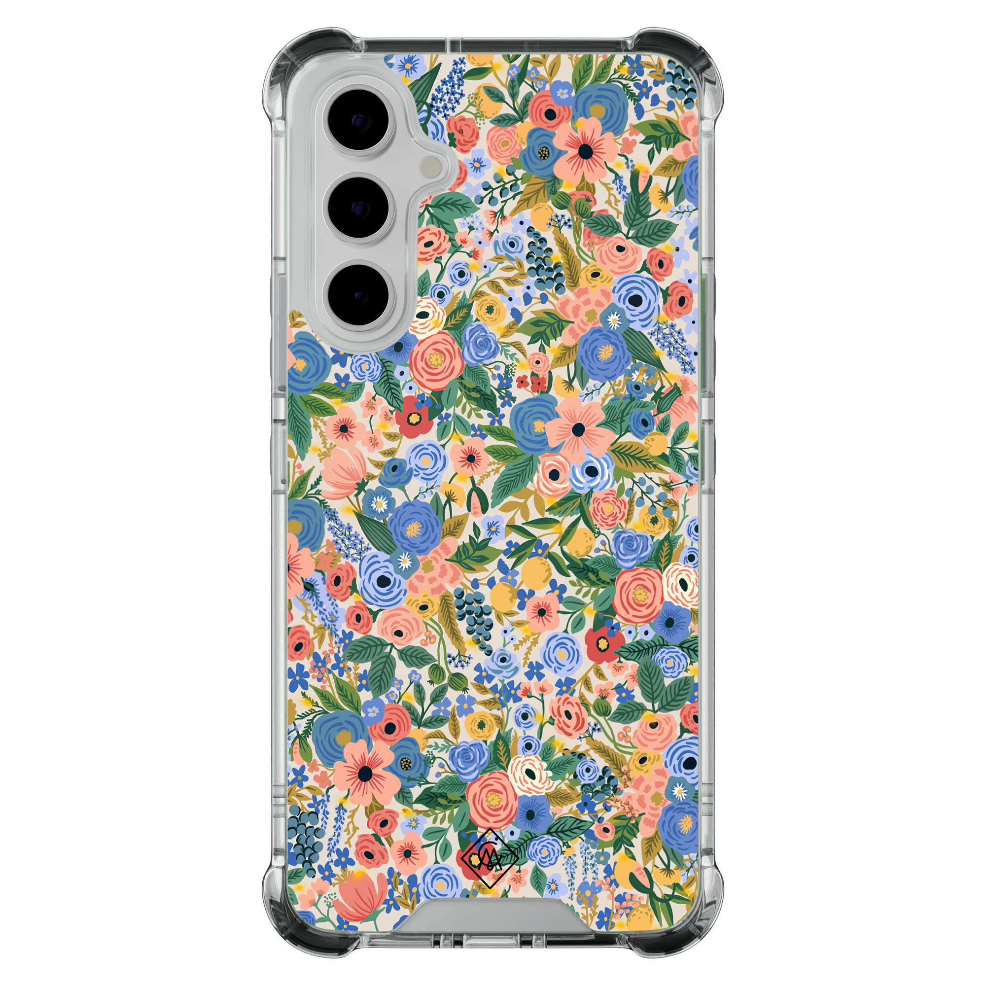 Samsung Galaxy A54 shockproof hoesje Blue gardens