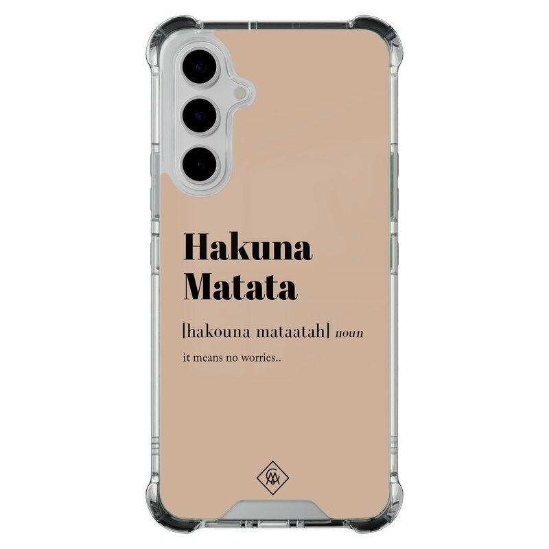 Casimoda Samsung Galaxy A54 shockproof hoesje - Hakuna matata