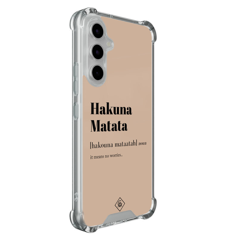 Casimoda Samsung Galaxy A54 shockproof hoesje - Hakuna matata