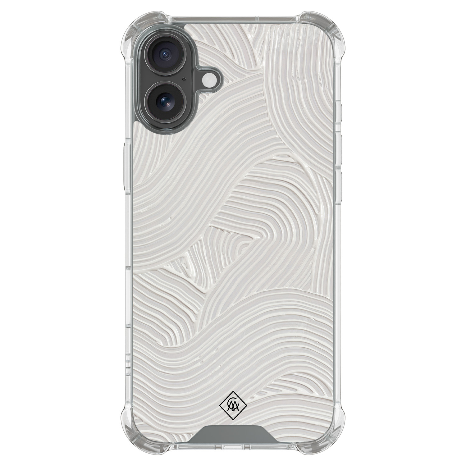 iPhone 17 shockproof hoesje Abstract beige waves
