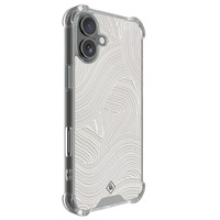 Casimoda iPhone 17 shockproof hoesje - Abstract beige waves