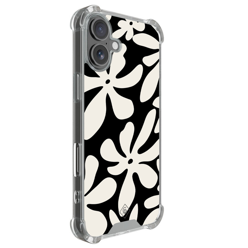 Casimoda iPhone 17 shockproof hoesje - Noir bloom