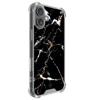 Casimoda iPhone 17 shockproof hoesje - Marmer zwart