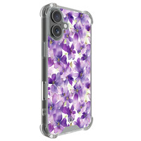Casimoda iPhone 17 shockproof hoesje - Floral violet