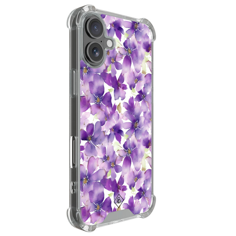 Casimoda iPhone 17 shockproof hoesje - Floral violet