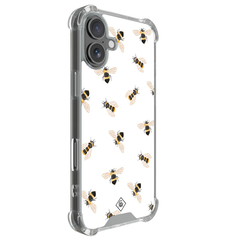 Casimoda iPhone 17 shockproof hoesje - Bee happy