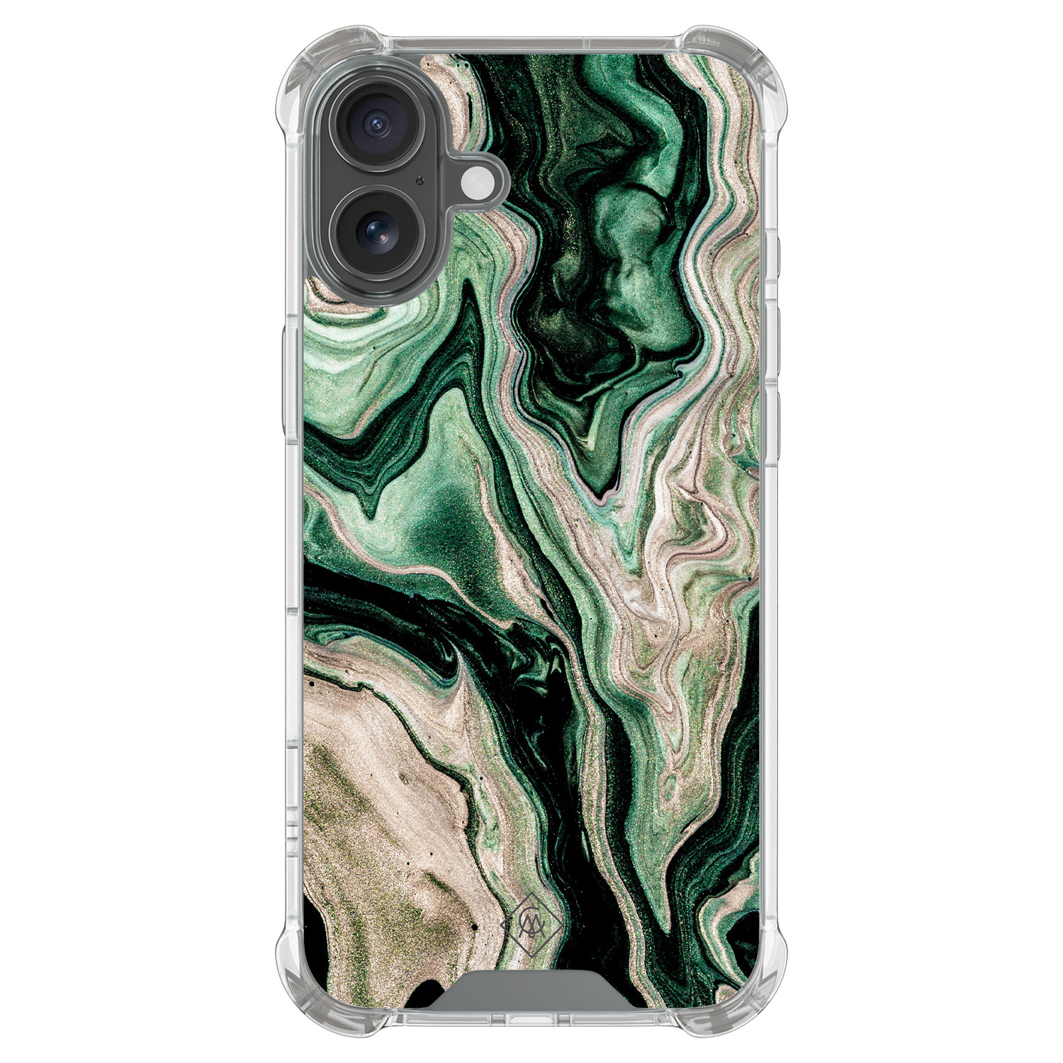 iPhone 17 shockproof hoesje Green waves