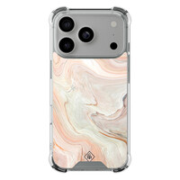 Casimoda iPhone 17 Pro shockproof hoesje - Marmer waves