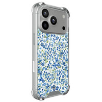 Casimoda iPhone 17 Pro shockproof hoesje - Vintage blue floral