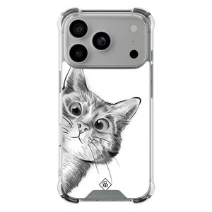 Casimoda iPhone 17 Pro shockproof hoesje - Kat kiekeboe
