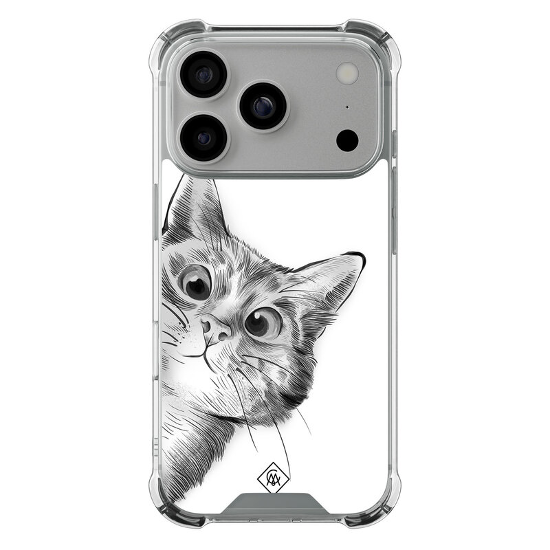Casimoda iPhone 17 Pro shockproof hoesje - Kat kiekeboe