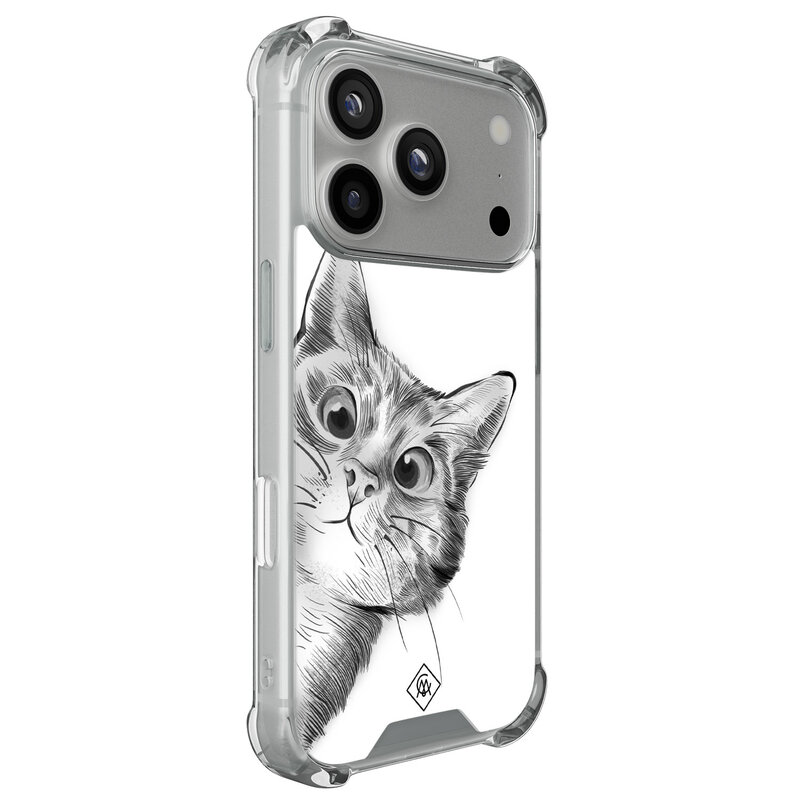 Casimoda iPhone 17 Pro shockproof hoesje - Kat kiekeboe
