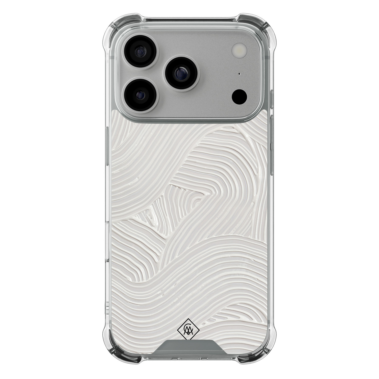 iPhone 17 Pro shockproof hoesje Abstract beige waves