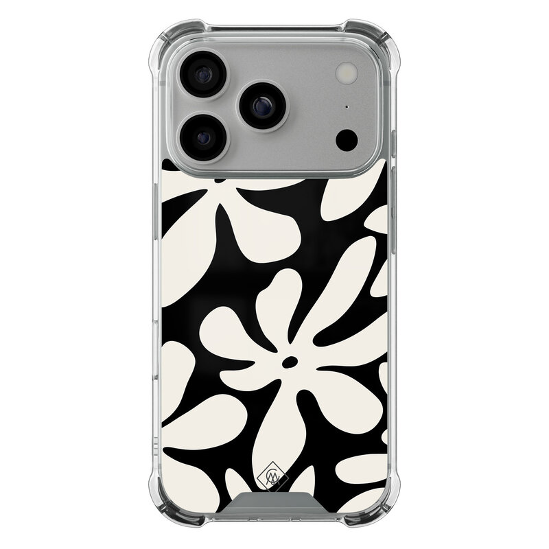 Casimoda iPhone 17 Pro shockproof hoesje - Noir bloom