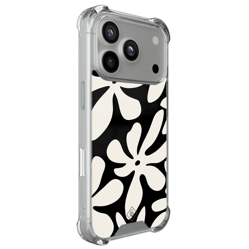 Casimoda iPhone 17 Pro shockproof hoesje - Noir bloom