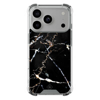 Casimoda iPhone 17 Pro shockproof hoesje - Marmer zwart