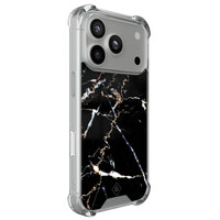 Casimoda iPhone 17 Pro shockproof hoesje - Marmer zwart