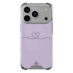 Casimoda iPhone 17 Pro shockproof hoesje - Hart lila