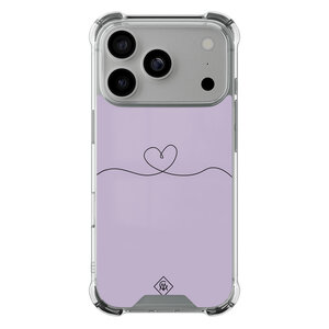 Casimoda iPhone 17 Pro shockproof hoesje - Hart lila