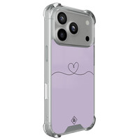 Casimoda iPhone 17 Pro shockproof hoesje - Hart lila