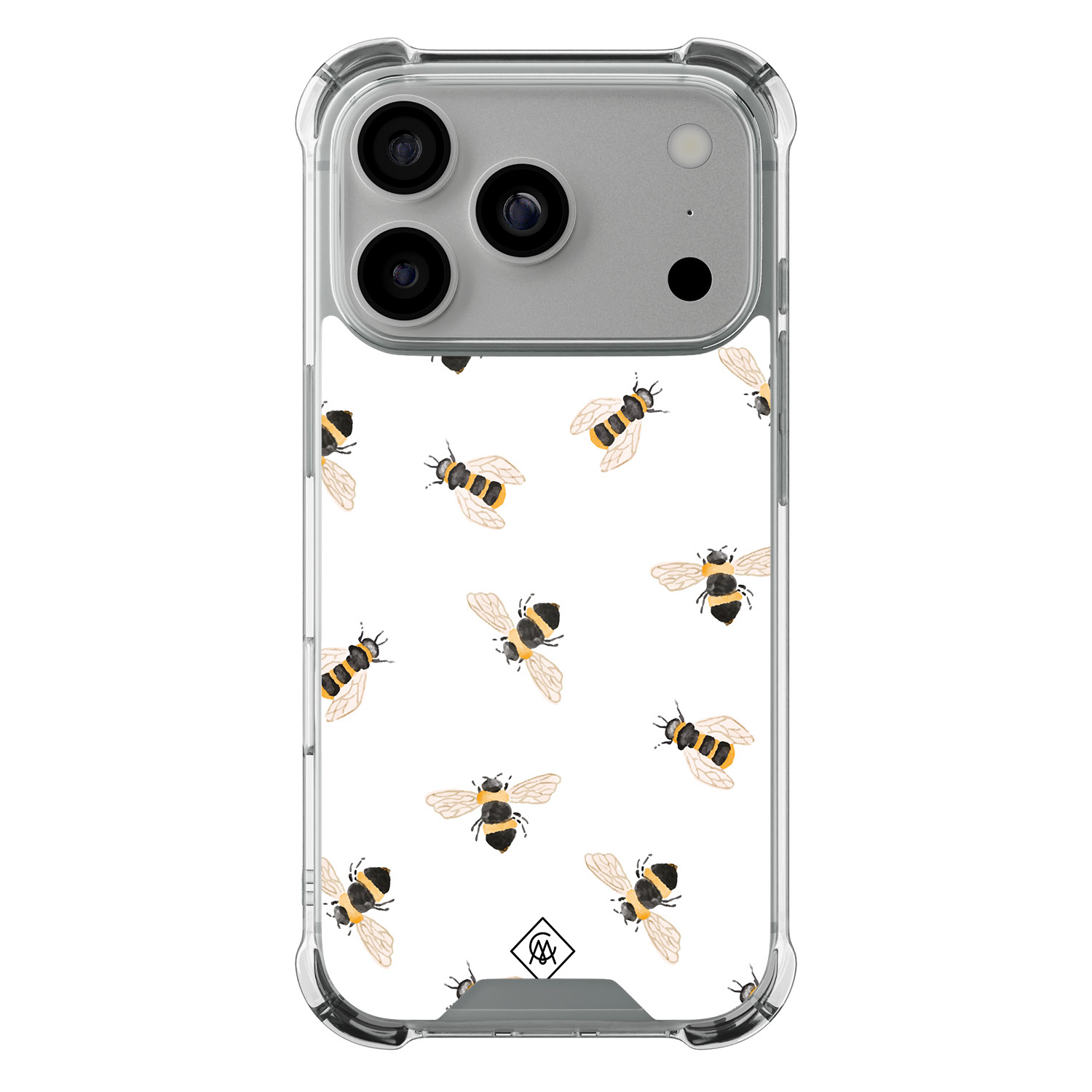 iPhone 17 Pro shockproof hoesje Bee happy