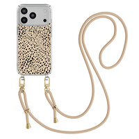 Casimoda iPhone 17 Pro hoesje met beige koord - Spot on