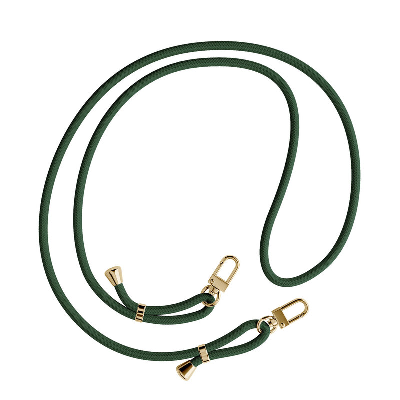 Casimoda iPhone 17 Pro hoesje met groen koord - Monstera leaves